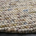 thumbnail image 3 of SAFAVIEH Natura Feride Geometric Area Rug, Ivory/Multi, 4' x 4' Round - Scandinavian Design, Ivory & Multi, Handmade Wool Blend, Ideal for Living Room, Bedroom, Dining Space, 3 of 11