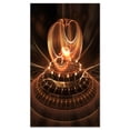 thumbnail image 2 of Modern Fractal Brown Dom - Oversized Abstract Canvas Art, 2 of 3