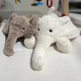 thumbnail image 5 of Super Soft Grey Elephant Plush Toys Cute Stuffed Flappy Ears Long Plush Elephant Animals Plushy Hugging Pillow Kids Xmas Gift, 5 of 5