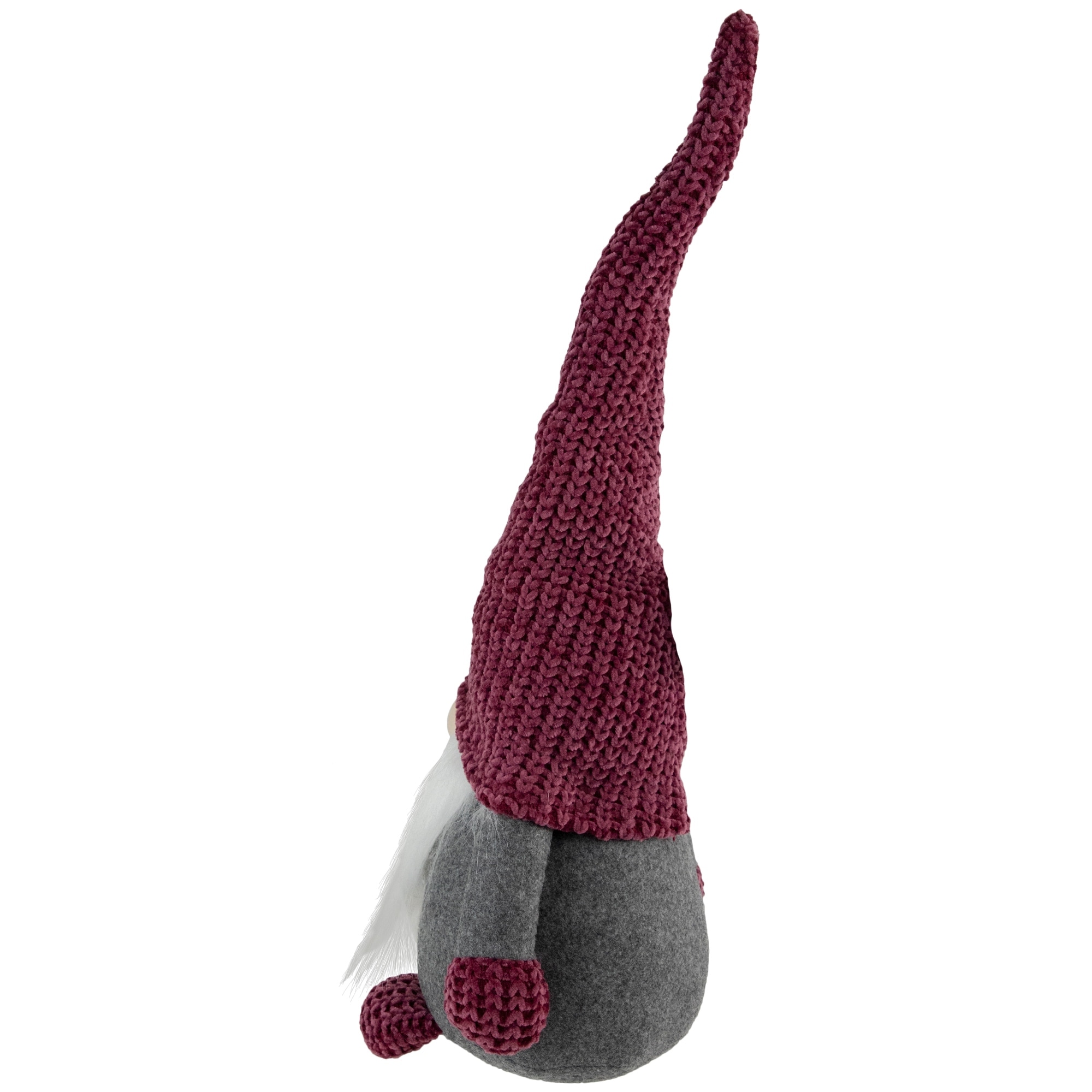 Northlight 18" Purple and Gray Standing Gnome Christmas Decoration