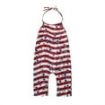 thumbnail image 6 of Zanarzt Baby Girls Independence Day Romper Jumpsuit Toddler Romper Day Kids Pants Girls Baby 4th of July Independence Girls Romper Jumpsuit Red,2-3 Years, 6 of 7