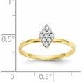 thumbnail image 4 of 10K Yellow Gold Cz Promise Ring (Size 6) Made In United States 10c1176, 4 of 6