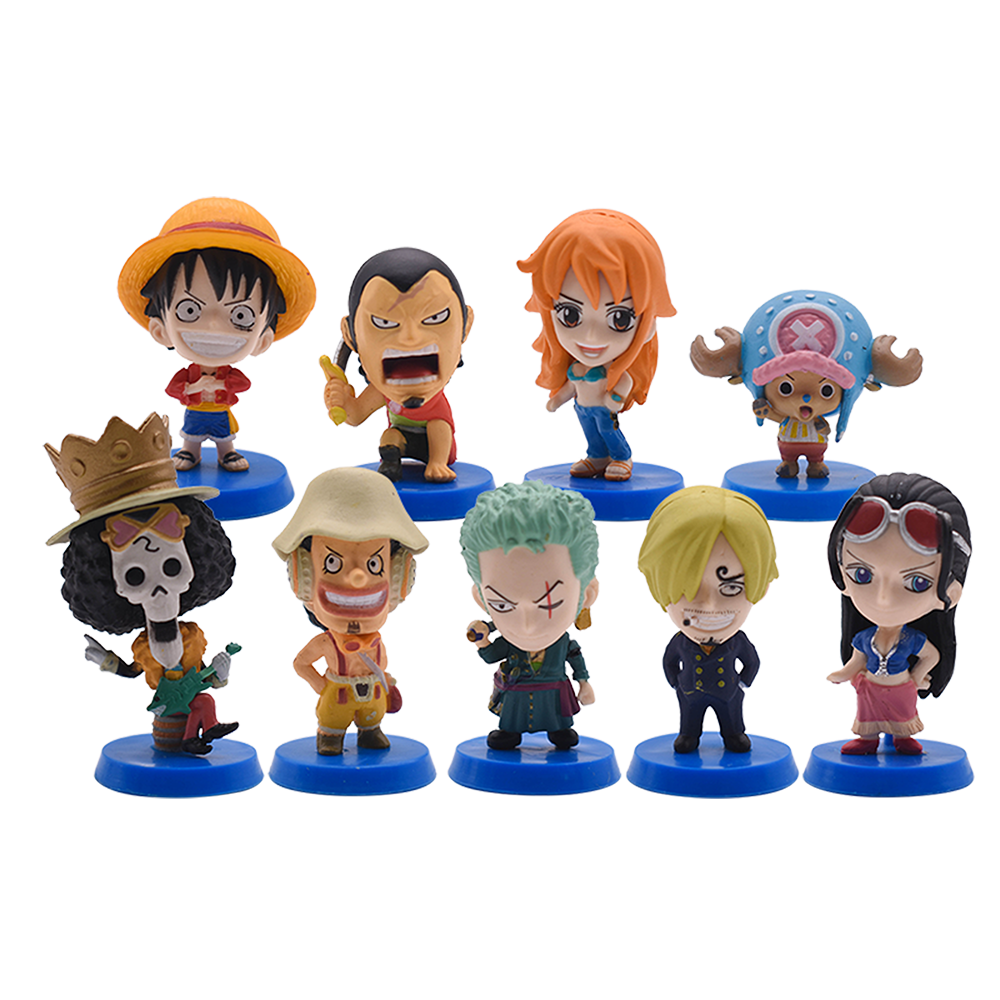 Linx 9PCS One Piece Action Figures One Piece PVC Model Anime Figurine