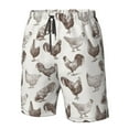 thumbnail image 4 of Cauagu Chickens Print Men's Swim Trunks,Hawaiian Bathing Suit Swimsuits Beach Shorts with Pockets for Men Quick Dry Swimming Board Shorts-3X-Large, 4 of 6