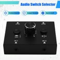 thumbnail image 3 of Audio Switch Selector with 3.5 mm Jack Audio Switch 2 Inputs 1 Output Analogue Stereo Aux Switch Audio Splitter, 3 of 7