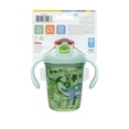 thumbnail image 6 of Nuby 2 Handle 8oz Multi-Function 2-in-1 Cup with Free Flow 360° Weighted Straw & Hard Spout, Dinosaurs, 6 of 8
