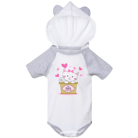 

Inktastic Kitty Nana Loves Me Gift Baby Girl Bodysuit