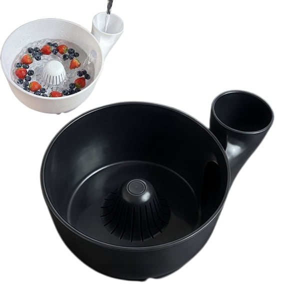 Fruit and Vegetable Washing Bowl, Multifunctional Plastic Colander with Handle, Kitchen Strainer Basket for Berries, Salad, Rinse, Drain, 10 Colors
