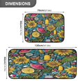 thumbnail image 3 of 2-Piece Kitchen Rugs Set Non-Slip Mats Carpet Floor for Kitchen, Bathroom (19.7"x27.6" & 19.7"x47.2") Vibrant and Colorful Graffiti Patterns, 3 of 7