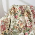 thumbnail image 4 of Chezmoi Collection Lunaria 1-Piece Floral Patchwork Quilted Throw - Soft Breathable Vintage Washed Cotton Reversible Quilt for All Seasons. Throw Blanket, 4 of 9