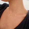 thumbnail image 2 of Collar con colgante de nombre personalizado, Color dorado y plateado, Alpahbet, regalo de cumpleaños, Valentiens, inicial europea, joyería elegante, 2 of 3