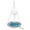 Pink, variant on Solar Cascade Hanging Bird Bath Fountain, Hanging Bird Feeder, Outdoor Garden Bird Feeder, Balcony Patio Yard Decor, Lightweight Hanging Design, Blue