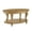 Antique Natural | Coffee Table, variant on GZXS 2-Tier Round End Table with Shelf, 22" Dia Classic Accent Side Table with Curved Legs, Antique Natural Finish, for Living Room or Small Space
