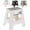 White/Dark Grey, variant on BLACK+DECKER Carbon Fiberglass Folding Step Stool with Carry Handle, Holds Up to 350 lbs, 16", White/Dark Gray