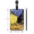 thumbnail image 2 of Van Gogh: Café Terrace - Luggage ID Tags / Suitcase Identification Cards - Set of 2, 2 of 5