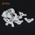 thumbnail image 3 of Uxcell M6 Wing Nuts Butterfly Nut Nylon Hand Twist Tighten Fasteners White 25 Pack, 3 of 5