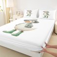 thumbnail image 3 of Homewish Teens Cute Duck Bed Sheets, Kawaii Farm Animal King Sheets, Cartoon Goose Lover Sheet Set, Ultra Soft Bedroom Decor, 4 Pieces, 3 of 7