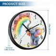 thumbnail image 3 of Elephant Color Spraying Luminous Wall Clock with Sound-Activated LED 12-Inch Silent Acrylic Timepiece for Bedroom Livingroom or Office, 3 of 8