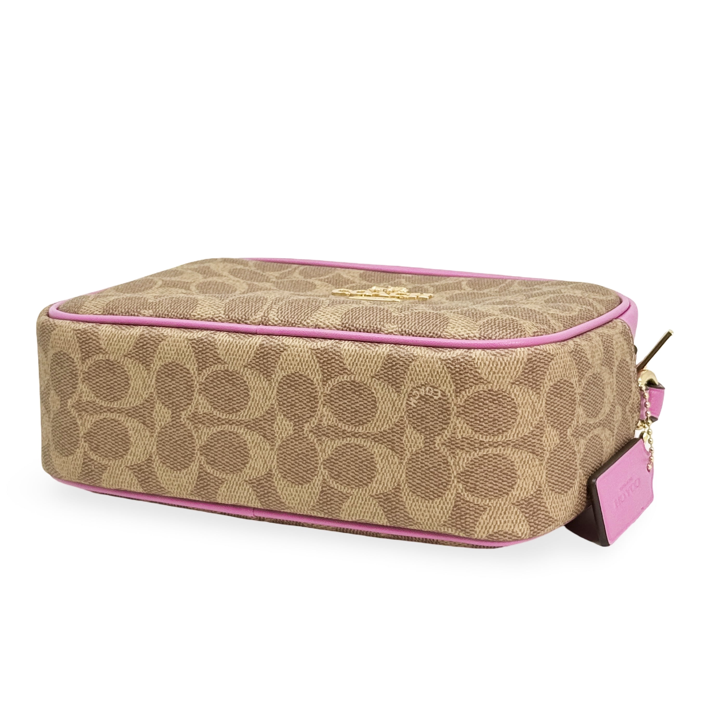 Coach Women's Jamie Top Zip Camera Crossbody Bag in Signature