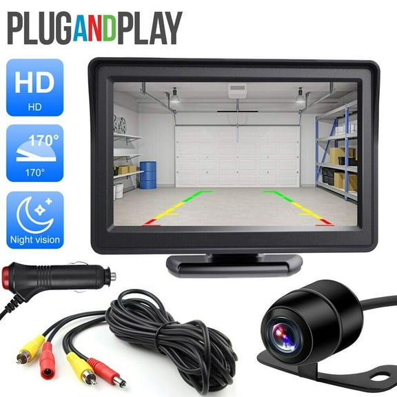4.3in LCD Car Monitor IP69K Rear View Backup Camera HD Parking for Van Bus Truck