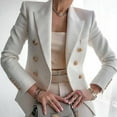 thumbnail image 5 of Women's Suit Short Jacket Solid Color Business Commuter Jacket Daily Wear, 5 of 5