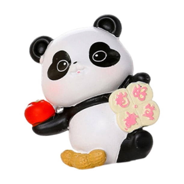 Figura de panda para decoración del salpicadero del coche, artesanías coleccionables para el coche. Estilo K
