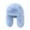 Blue, variant on Women Winter Imitation Mink Lei Feng Hat Solid Color Plush Hat Thickened Warm Ski Coldproof Earflap Hat