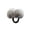 Grey, variant on Jialinnn Plush Ponytail Holder & Scrunchie, Gray Plaid, 1 Count