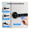 thumbnail image 2 of Smart Door Handle Lock Fingerprint Password Key Unlock Emergency Power for Home Apartment Office, 2 of 6