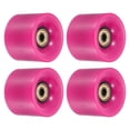 thumbnail image 1 of Unique Bargains Roues de Longboard 60 mm avec Roulements ABEC-11 Roues de Rue pour Planches à Roulettes Cruiser 80 A, Rouge Rose Doré, Lot de 4, 1 of 4