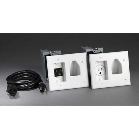 - Cable Leader WP314-8000 Recessed Pro Power Kit with Straight Blade Inlet