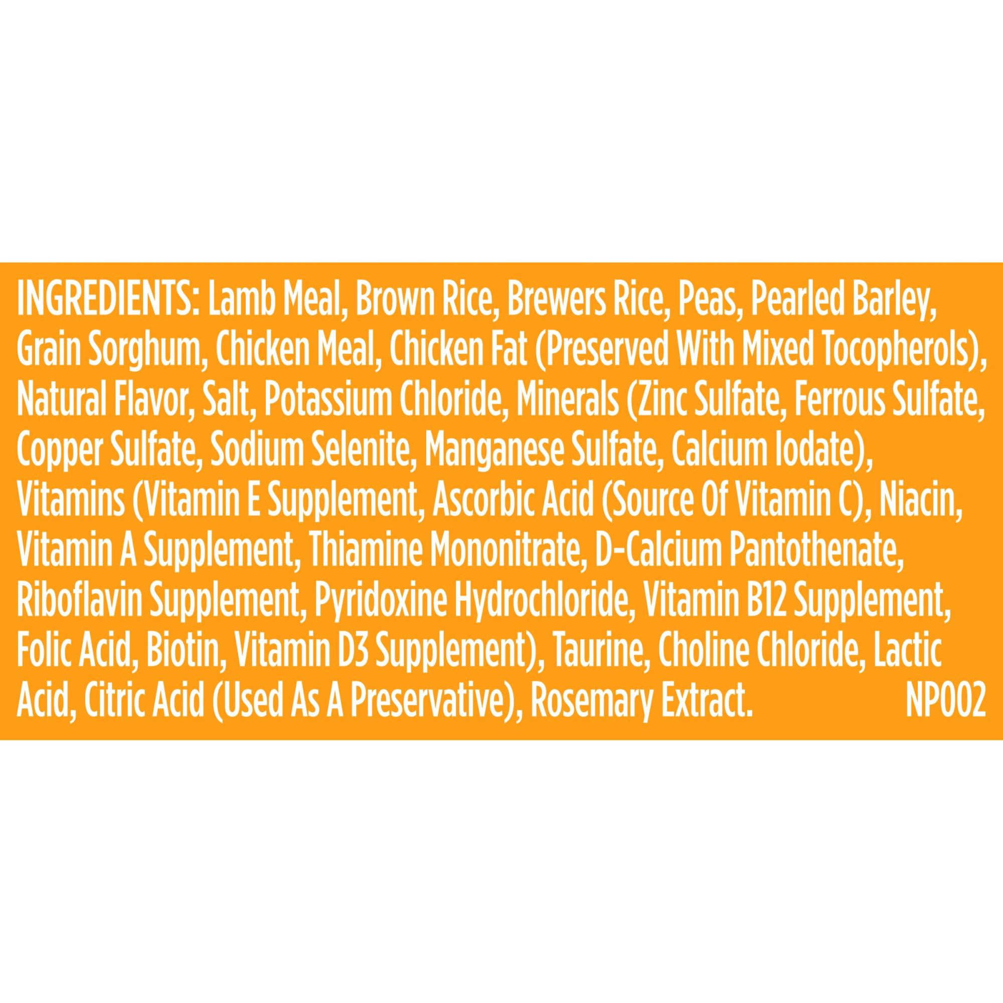 Nutrish lamb and clearance rice