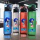 thumbnail image 3 of Vaso de agua portátil para deportes de viaje, para acampar al aire libre, resistente a fugas, de plástico, de Sonic the Hedgehog, rojo, verde, azul y negro, 560 ml, 3 of 5