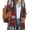 grey, variant on Women Open Front Geometric Print Cardigan Long Sleeve Knit Outwear with Pockets