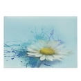 thumbnail image 1 of Flower Cutting Board, Oil Painting Chamomile Pattern with Splash on Background Image Pastoral Expression, Decorative Tempered Glass Cutting and Serving Board, Large Size, White Blue, by Ambesonne, 1 of 1