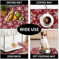 thumbnail image 7 of Christmas Snowflakes Dish Drying Mat for Kitchen Counter 16x18 Inch Red White Winter Xmas Pattern Dish Drying Pad for Dishes Microfiber Absorbent Dish Drainer Rack Mats for Countertop, 7 of 7