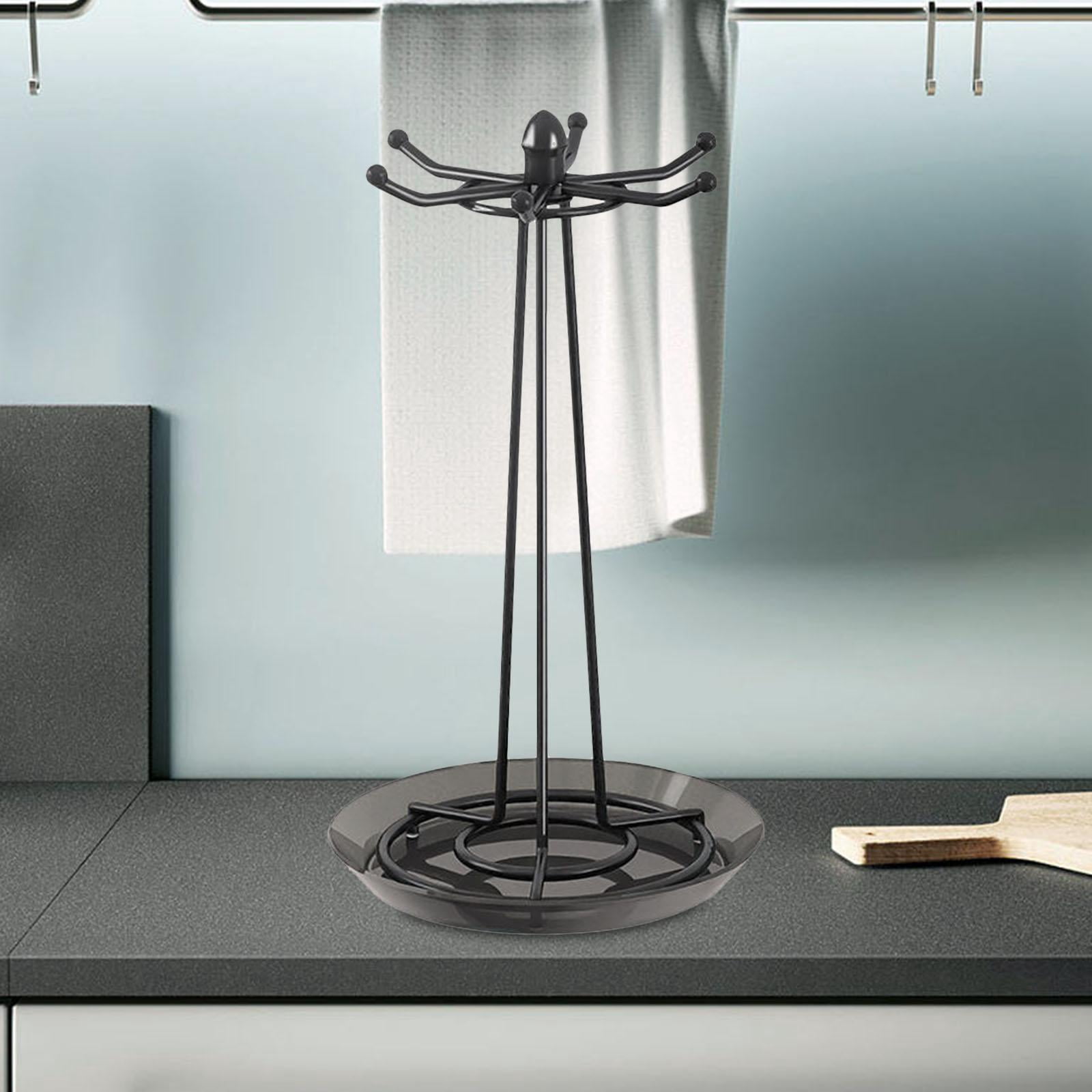 Fiocias Rotating Utensil Stand, Cooking Utensil Holder, Kitchen Utensil Holder, Spatula, Black