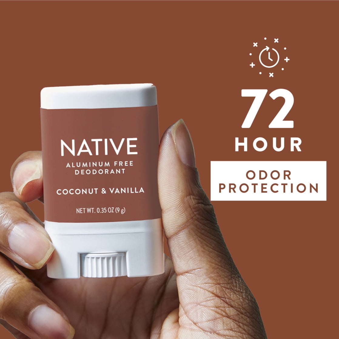 (2 pack) Native Deodorant, Aluminum Free, Coconut & Vanilla, for Women and Men, Travel Size 0.35 oz