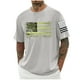 thumbnail image 1 of Tops para hombre, blusas y camisas de cuello redondo y manga corta para hombre, blusas casuales de cuello redondo con estampado de moda para hombre, blusas de cuello redondo y manga corta, camisas par, 1 of 5