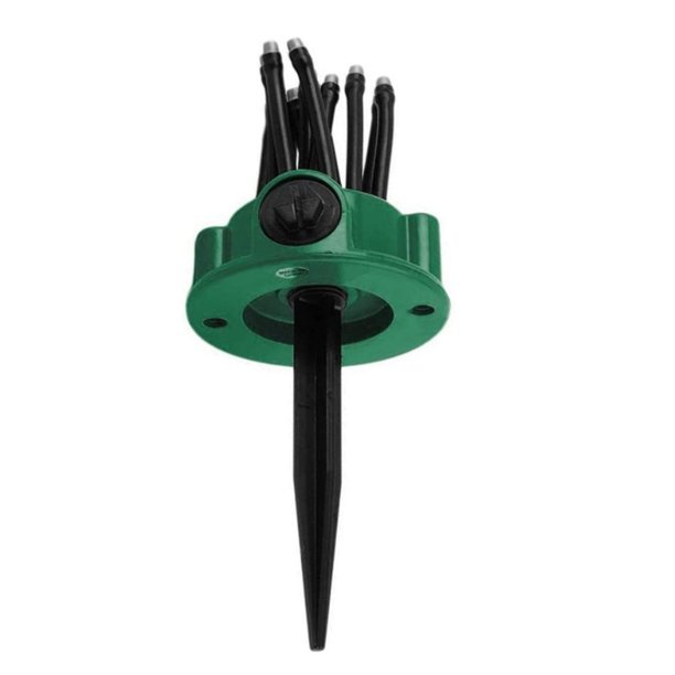 Aspersor automático ajustable para exteriores de 360 grados, sistema de riego de jardín y césped, boquilla de punto, herramienta de riego de jardinería ShuxiuWang 8390613460790