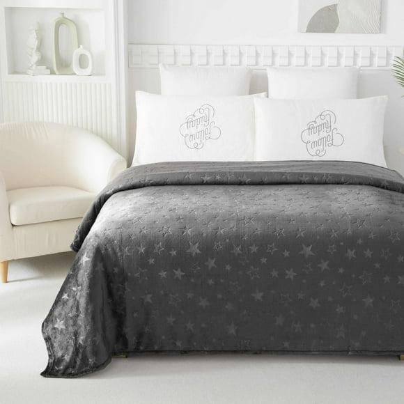 Mainstays Kids Embossed Blanket Stars