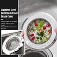 thumbnail image 4 of Kitchen Metal Sink Strainer Drain Plug Hole Basin Steel Catcher Hair Filter U5A9, 4 of 9