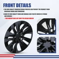 thumbnail image 2 of (Set of 4) 16 inch Hubcaps Wheel Rims Cover for 2020-2025 Nissan Sentra,Black Lacquer, 2 of 8