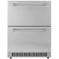 thumbnail image 1 of KFFKFF 24-inch Below-Counter Fridge, Dual-Drawer Refrigeration with Variable Temperatures, 4.87 Cubic Feet Volume, Water-Resistant Interior and Exterior Below-Counter Freezer, 1 of 9