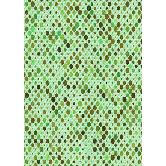 Ahgly Company Machine Washable Indoor Rectangle Transitional Mint Green Area Rugs, 4' x 6'
