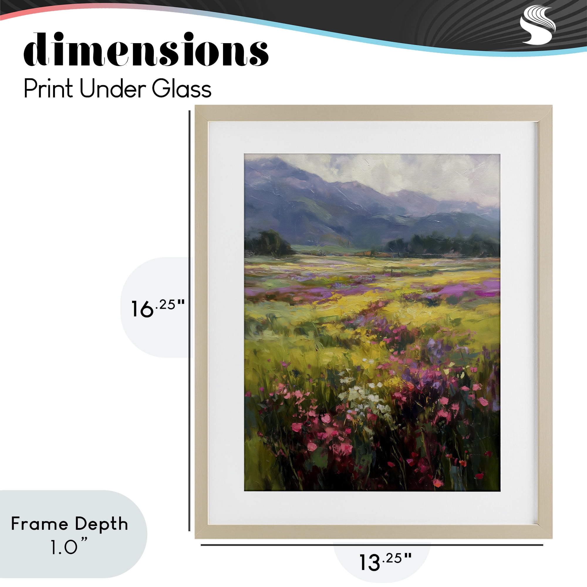 Stupell Industries Vast Horizon Of Flowers Birch Framed Print Under Glass, design by Svetlana Aleynikova