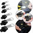 thumbnail image 4 of PDNRPSP 6 Pcs Zipper Repair Kit, Replacement Zipper Quick Install Detachable Pulls Zip Heads, Universal Zipper Repair Kit for Jackets, Luggage, Bags (Black), 4 of 9