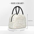 thumbnail image 2 of Daiia White Rabbit Pattern Lunch Bag , Insulated Lunch Box, Small Leakproof Cooler Food Lunch Containers Reusable High Capacity Lunch Tote Bags-One Size, 2 of 6