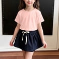 thumbnail image 3 of FRSASU Girls T Shirts 100% Cotton Short Sleeve Tops Kids Summer Casual Crewneck Basic Tees 3-15 Years Pink, 3 of 5