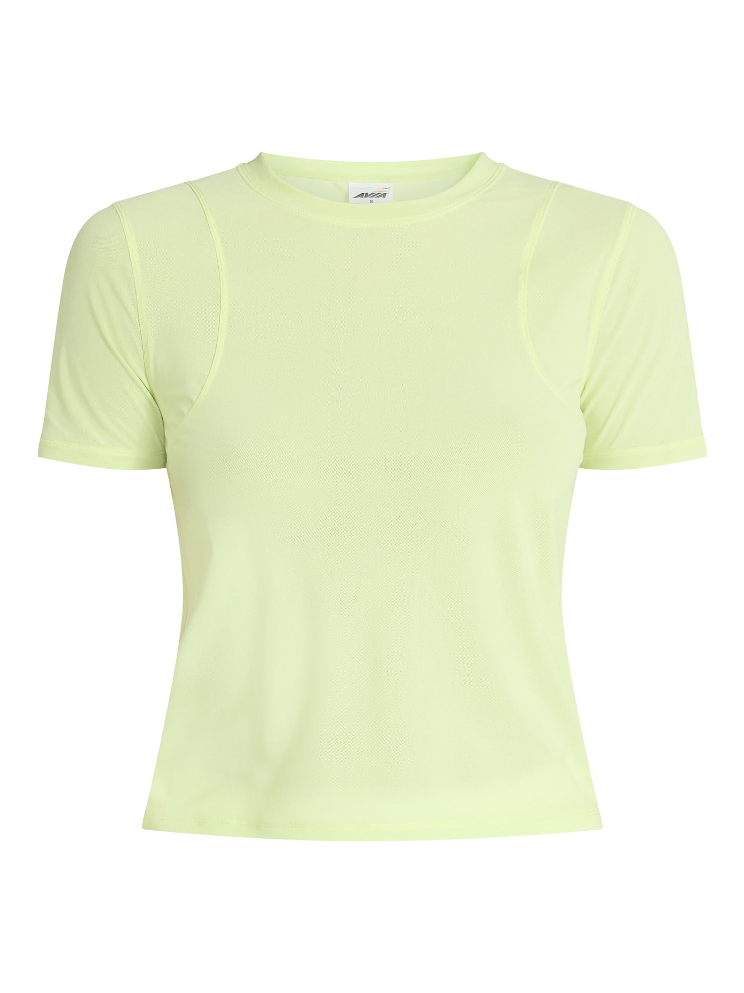 Avia Women's Mesh Tee with Short Sleeves, Sizes XS-XXXL